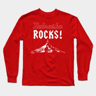 Nebraska Rocks T-shirt by Corn Coast Long Sleeve T-Shirt